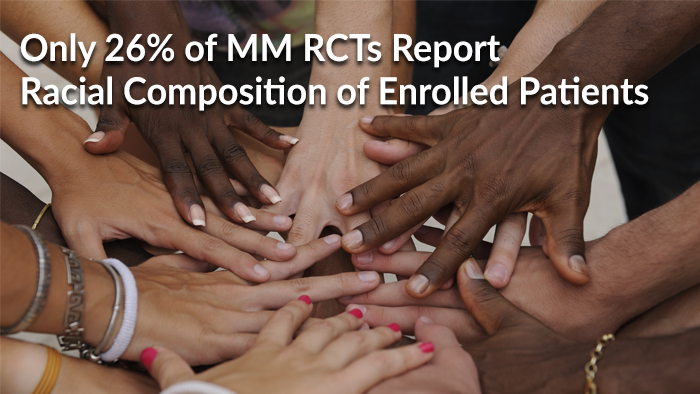 Only 26% of MM RCTs Report Racial Composition of Enrolled Patients